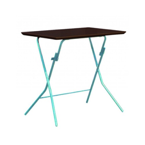 【LINEクーポン配布中】スタンドタッチテーブル 幅75cm ダークブラウン/シルバー [SB-755TAD] 机 ルネセイコウ メーカー直送