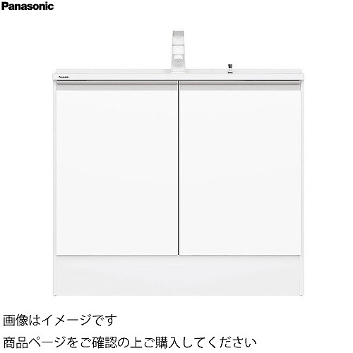 【LINEクーポン配布中】洗面化粧台 シーラインスリムD450 幅750mm 両開き 標準カウンター パナソニック Panasonic [XGQC75D4KK□□] 下台のみ｜e-キッチンマテリアル