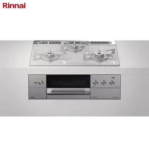 【LINEクーポン配布中】ビルトインガスコンロ デリシア リンナイ[RHS31W31E14RCSTW]横幅60cm 3V乾電池 液晶 ガラストップ 現場送り不可法人事務所送り限定 法人限定メーカー直送