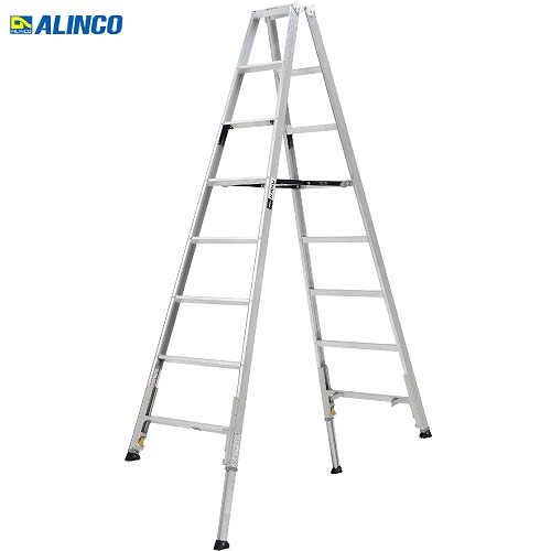 【LINEクーポン配布中】伸縮脚付専用脚立 KARU アルインコ ALINCO [KARU-270] 天板高さ2.29～2.59m 8～9尺 ダブルロック 軽すぎる伸縮脚立 法人様限定 メーカー直送｜e-キッチンマテリアル