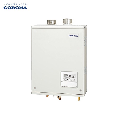【LINEクーポン配布中】石油給湯器 給湯専用 直圧式 コロナ CORONA [UIB-AG472(FFW)SET] 屋内壁掛型 リモコン付 現場配送不可 法人様限定 メーカー直送｜e-キッチンマテリアル