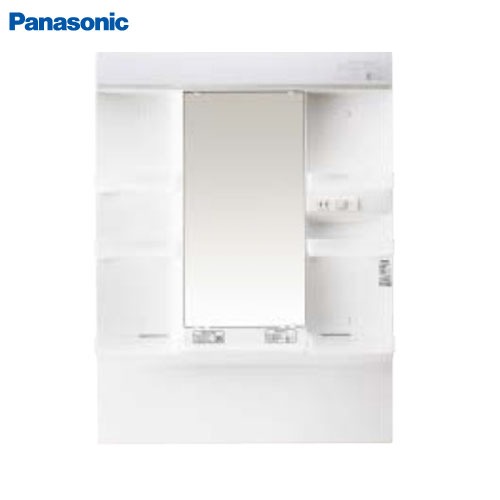 【LINEクーポン配布中】洗面化粧台 エムライン スタンダードLED1面鏡 幅750mm パナソニック Panasonic [XGQM075DNUATC] 高さ1800mm用 電源コード付 くもりシャット無 ミラーのみ｜e-キッチンマテリアル