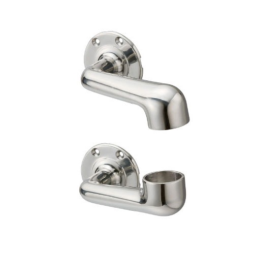 【LINEクーポン配布中】屋内用手すり BAUHAUS 32ステンアクアレール オフセットブラケット 上下セット マツ六 [AQ-17MI] 鏡面仕上4トン配送 車上渡し 法人様事務所入れ限定 メーカー直送｜e-キッチンマテリアル