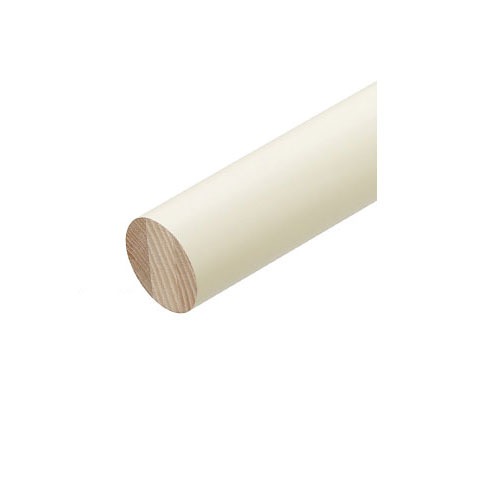 【LINEクーポン配布中】室内用手すり BAUHAUS 35アッシュ丸棒 2m マツ六 [BD-242] φ35×2000mm ホワイト 艶消仕上げ スタンダード4トン配送 車上渡し 法人様事務所入れ限定 メーカー直送