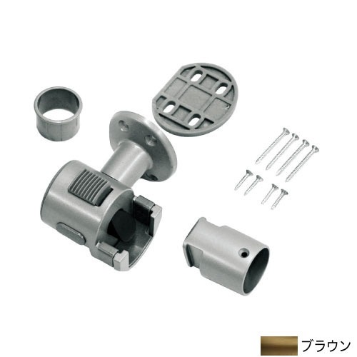 【LINEクーポン配布中】室内用手すり BAUHAUS 襖用脱着手すり省スペース用ブラケット マツ六 [BF-30B] ブラウン φ35、φ32兼用4トン配送 車上渡し 法人様事務所入れ限定 メーカー直送