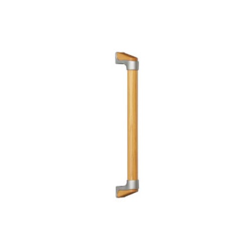 【LINEクーポン配布中】室内用手すり BAUHAUS 32ハイブリッドハンド I型 φ32×400mm マツ六 [BGH-301LO] Lオーク＋シルバー 4トン配送 車上渡し 法人様事務所入れ限定 メーカー直送