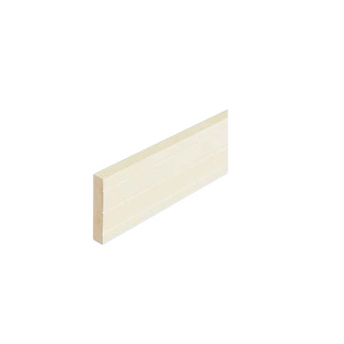 【LINEクーポン配布中】室内用手すり BAUHAUS 木製ベースプレート 80mm幅 2m 片面ライン入 マツ六 [BH-532] W80×t15×L2000mm ホワイト 4トン配送 車上渡し 法人様事務所入れ限定 メーカー直送