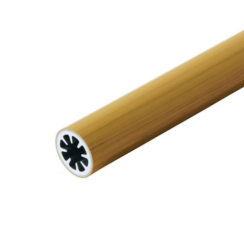 【LINEクーポン配布中】屋外用手すり BAUHAUS フリーRレール 直棒手すり 4m マツ六 [BJ-19WN] Φ34&times;4000mm 木目ナチュラル 直線用4トン配送 車上渡し 法人様事務所入れ限定 メーカー直送｜e-キッチンマテリアル