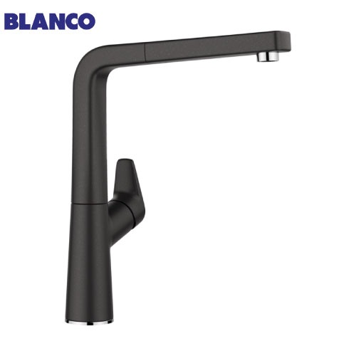【LINEクーポン配布中】キッチン水栓 AVONA-S anthracite アンスラサイト シングルレバー混合水栓 [BLANCO-521278] ホース引き出し式 逆流防止弁付 BLANCO メーカー直送｜e-キッチンマテリアル