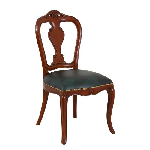 【LINEクーポン配布中】椅子 ヴァーサ チェア ブラウン [4954877156215] W52×D61×H95(SH49)cm アンティーク調 洋風 完成品 クロシオ メーカー直送