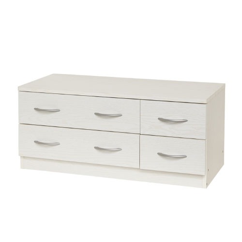 楽天市場】収納棚 コモ チェスト4D ホワイト [4954877921714] W55×D35