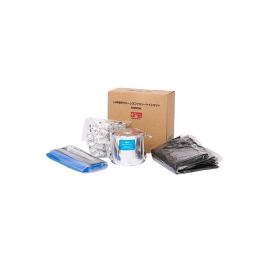 【LINEクーポン配布中】防災グッズ クリーンズファミリートイレセット50回BOX 1ケース(5BOX入) [CFS-50] 1BOX3~4人2~3日 10年保存 災害時便利トイレセット 丸英製紙 メーカー直送｜e-キッチンマテリアル
