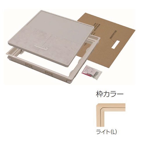 【LINEクーポン配布中】樹脂枠気密型床下点検口 12mmフローリング用 450×450 [YT412K-L] ライト フロア材は付属しません YPC 吉川化成 メーカー直送