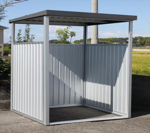 【LINEクーポン配布中】多目的万能物置 [DM-10HLL] （間口2400×奥行1800mmタイプ） ロングパネルタイプ 喫煙所/休憩所/バイク・自転車置き場にも 物置 ダイマツ 納期約1.5か月 4トン車配送 法人様限定 メーカー直送