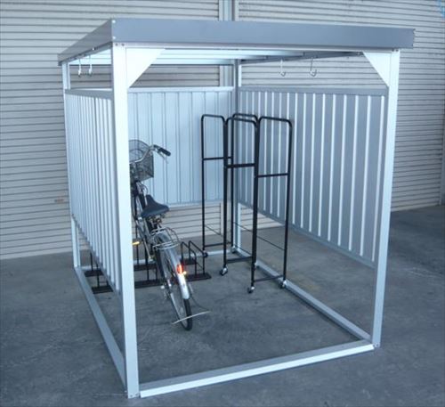 【LINEクーポン配布中】多目的万能物置 [DM-11] （間口1600×奥行2400mmタイプ） ショートパネルタイプ 喫煙所/休憩所/バイク・自転車置き場にも 物置 ダイマツ 納期約1.5か月 4トン車配送 法人様限定 メーカー直送