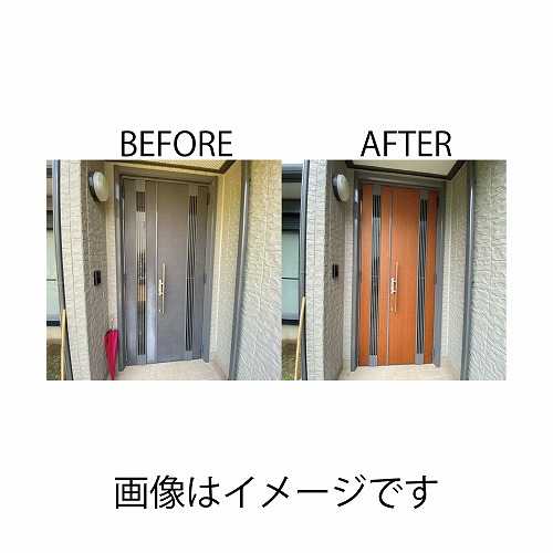 【LINEクーポン配布中】【関西一部エリア限定】3M 玄関ドア用フィルム 戸建玄関ドア 親子扉片面のみ ダイノックフィルム [GET2] 工事付 枠無し 注意事項をご確認ください