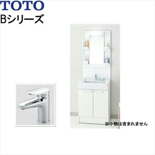 【LINEクーポン配布中】洗面化粧台 Bシリーズ 1面鏡 TOTO [LMBA060B1GDC1G+LDBA060BAGMS1A] 間口600ｍｍ エコシングル混合水栓 エコミラーあり メーカー直送