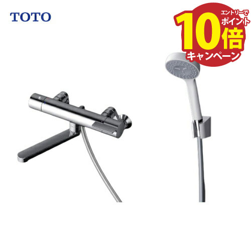 TOTO　シャワーバス水栓　壁タイプ　TBV03401J 楽天市場】[TBV03401J1] TOTO 浴室エコシャワー水栓 蛇口 サーモ付 壁