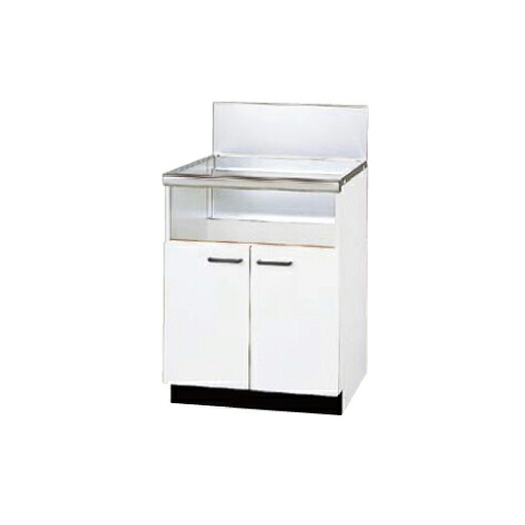 【LINEクーポン配布中】専用キャビネット 幅60cmタイプ リンナイ Rinnai [UKC-602-W] 両開き式（後板スライドタイプ） 奥行550mm対応 法人様限定 メーカー直送｜e-キッチンマテリアル