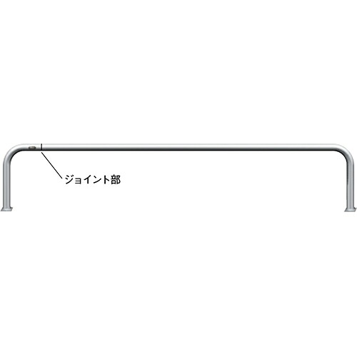 【LINEクーポン配布中】ジョイント自転車アーチ φ42.7(t2.0)×WP2000×H350mm カラー:ステンレス [AA-42BJ-2000] サンポール 受注生産品 キャンセル不可 納期約1ヶ月 メーカー直送