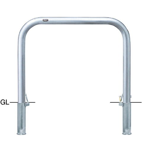 【LINEクーポン配布中】アーチ 車止め φ60.5(t3.0)&times;W1000&times;H800mm カラー:ステンレス [AA-7SK10-800] サンポール 受注生産品 キャンセル不可 納期約1ヶ月 メーカー直送｜e-キッチンマテリアル