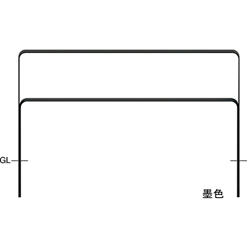 【LINEクーポン配布中】和モダン フラットバーアーチ W1500&times;H800mm カラー:墨色 [FNA-7U15-800-133] サンポール 受注生産品 キャンセル不可 納期約1ヶ月 メーカー直送｜e-キッチンマテリアル