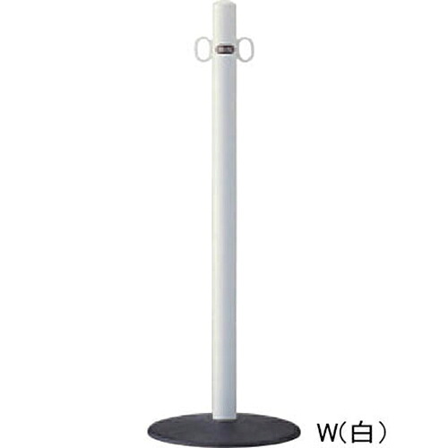 【LINEクーポン配布中】ピラー車止め φ48.6(t2.3)×H850mm カラー:白 [FPA-48M-F11(W)] サンポール 受注生産品 キャンセル不可 納期約1ヶ月 メーカー直送