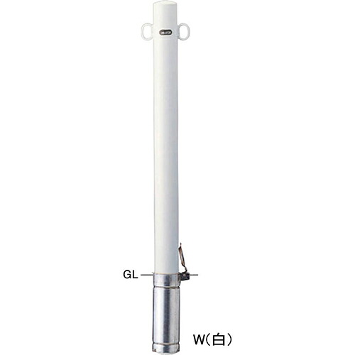 【LINEクーポン配布中】ピラー車止め スチール 両フック φ76.3(t2.8)&times;H850mm カラー:黄 [FPA-8SF-F11(Y)] サンポール 受注生産品 キャンセル不可 納期約1ヶ月 メーカー直送｜e-キッチンマテリアル