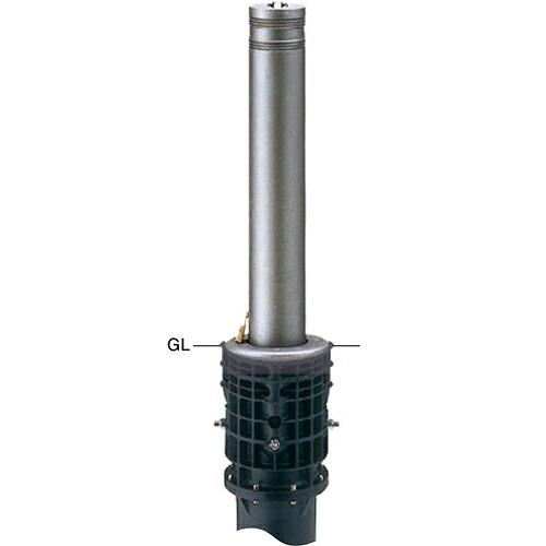 【LINEクーポン配布中】リフターボラード 上下式車止め φ115×H700mm カラー:170セラミックチタン [LV-360KC-E] サンポール 受注生産品 キャンセル不可 納期約1ヶ月 メーカー直送