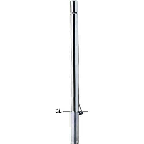 【LINEクーポン配布中】ピラー 車止め 交換用本体のみ φ60.5(t1.5)×H850mm カラー:ステンレス [PA-7SFC-EHONTAI] サンポール 受注生産品 キャンセル不可 納期約1ヶ月 メーカー直送