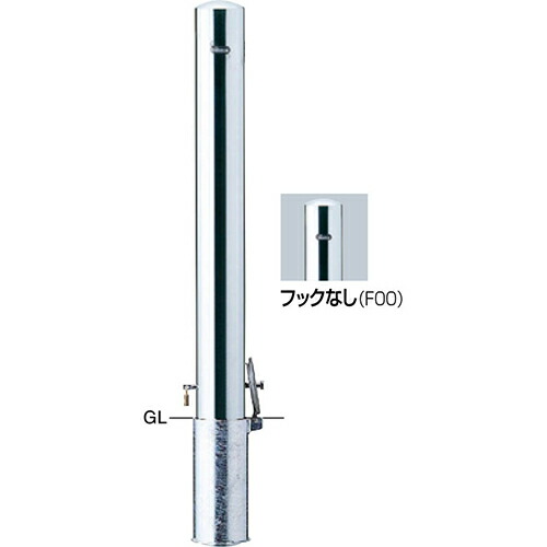 【LINEクーポン配布中】ピラー 車止め φ101.6(t2.0)×H850mm カラー:ステンレス [PA-11SK-F00] サンポール 受注生産品 キャンセル不可 納期約1ヶ月 メーカー直送