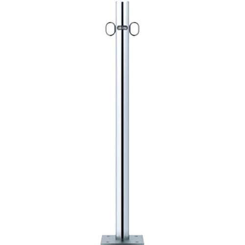 【LINEクーポン配布中】ピラー 車止め φ48.6(t1.5)×H850mm カラー:ステンレス [PA-48B-F11] サンポール 受注生産品 キャンセル不可 納期約1ヶ月 メーカー直送