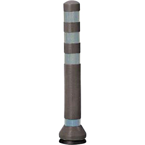 【LINEクーポン配布中】リサイクルゴムボラード φ80&times;H675mm カラー:ダークブラウン [RC-65(KC)] サンポール 受注生産品 キャンセル不可 納期約1ヶ月 メーカー直送｜e-キッチンマテリアル