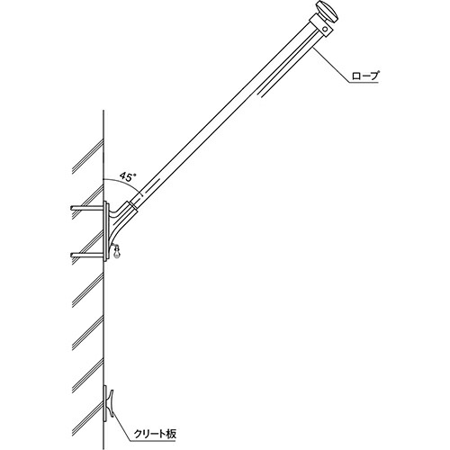 フラッグポール H8m [FP-8HBA] 道幅4m未満配送不可 サンポール 受注生産品 キャンセル不可 納期約1ヶ月 道幅4m未満配送不可 メーカー直送 フラッグポール H8m [FP-8HU] 道幅4m未満配送不可 サンポール 受注生産
