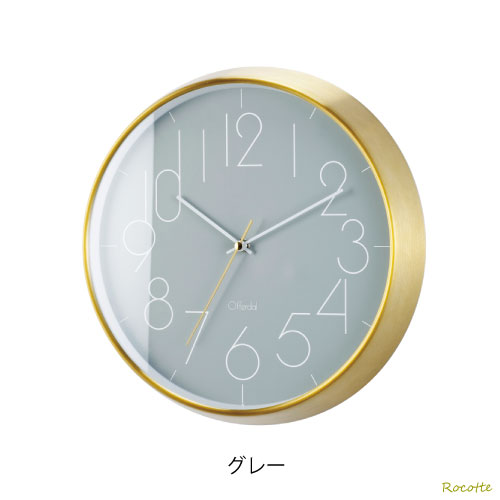 掛け時計 電波時計 おしゃれ 北欧 ゴールド かわいい 時計 壁掛け Fylloma フィロマ インターフォルム Cl 4058 グレー Butlerchimneys Com