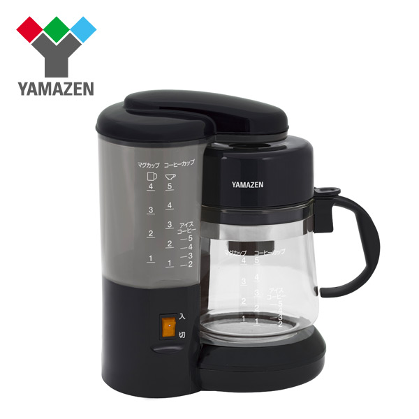 コーヒーメーカー YCA-500(B) ブラック ホットコーヒーメーカー coffee 珈琲 5杯分 山善 YAMAZEN