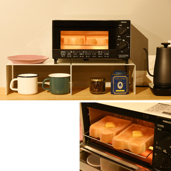 オーブントースター (4段階火力切替式) YTB-D100(W) ホワイト トースター パン焼き オーブン 山形パン 山善 YAMAZEN