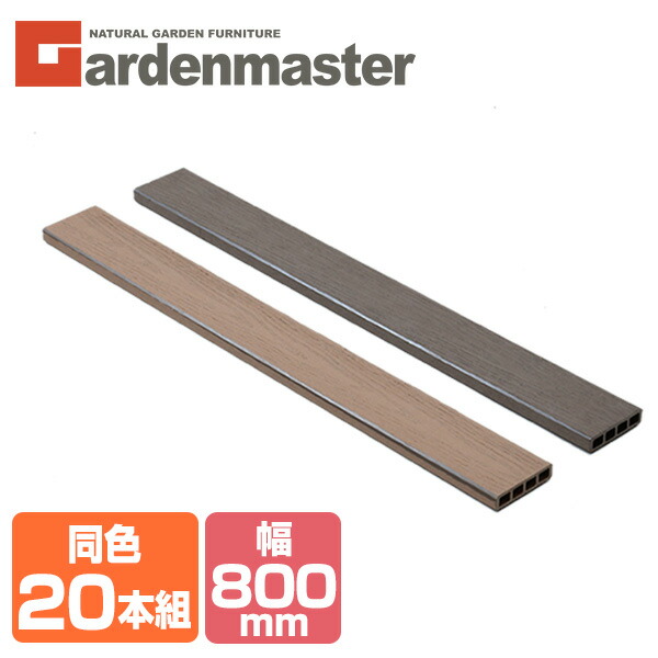 楽天市場】人工木材 1×4材 (800×89.5mm) 1本 全2色 WPC-1X4-8