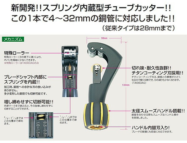 TASCO エアコンダクトカッター TA643TD Yahoo!フリマ（旧）+