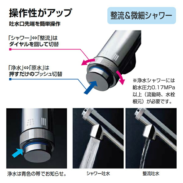 素晴らしい キッチン用 ハンドシャワー付浄水器内蔵シングルレバー混合水栓 寒冷地 RJF-971YN イナックス INAX  krishipathagricare.com