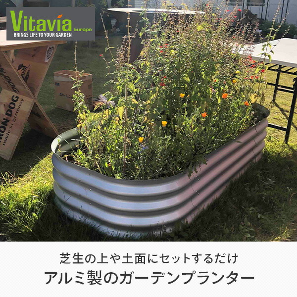 安いのガーデンプランター 大型 長方形 Vrgbb402al シルバー ガーデンベッド プランターボックス 家庭菜園 ガーデニング Vitavia 送料無料 かわいい新作の 安いのガーデンプランター 大型 長方形 Vrgbb402al シルバー ガーデンベッド プランターボックス 家庭菜園 ガーデニング Vitavia 送料無料 かわいい新作の