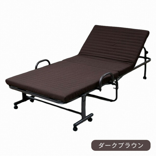 山善YAMAZEN手すり付き高反発折りたたみベッドシングル104×208YKFB-1S