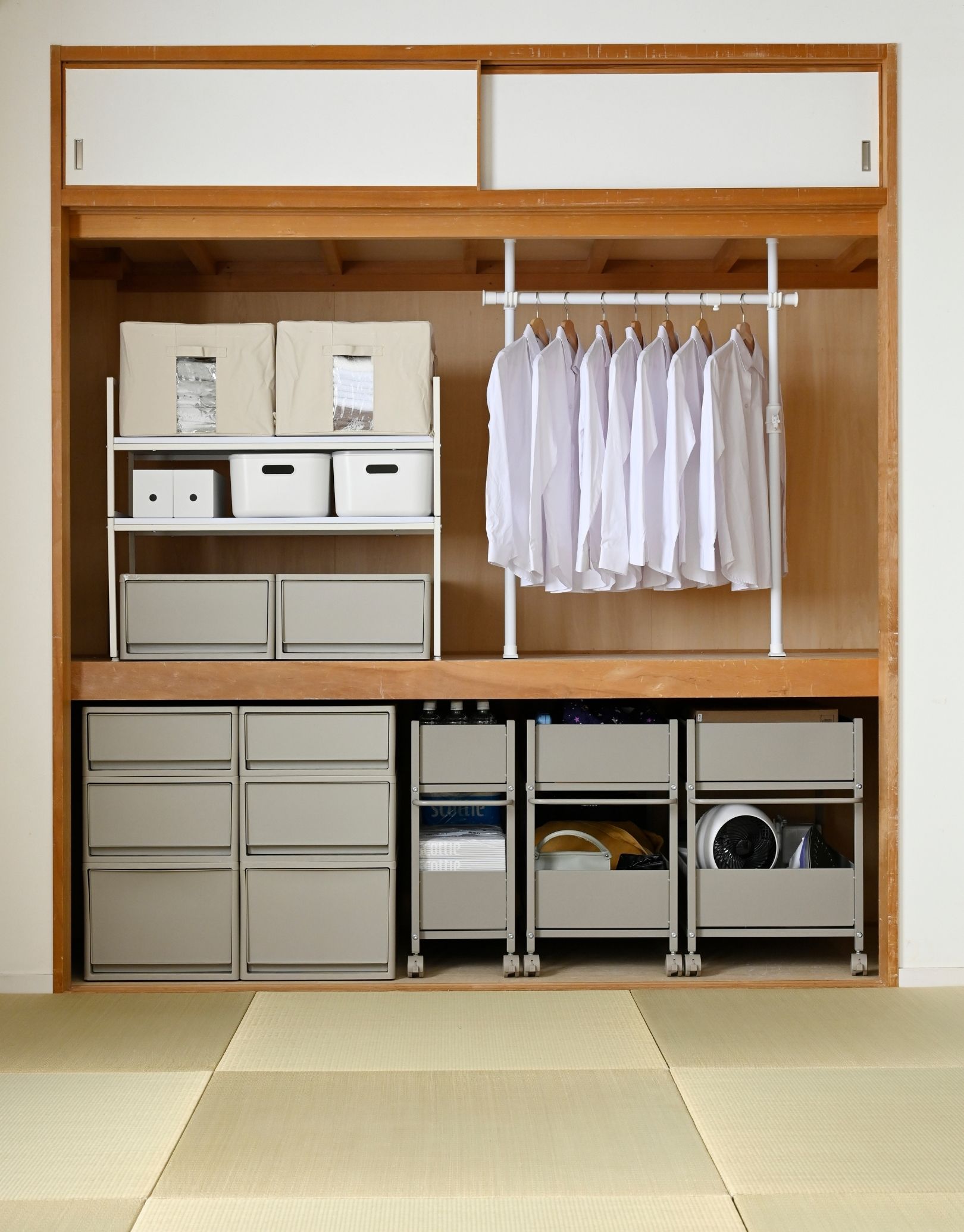 ♡さん専用 10/15納期 縦ロール 頑丈 収納ラック キャスター付き 奥行75 高さ64.5 幅26/38/44cm