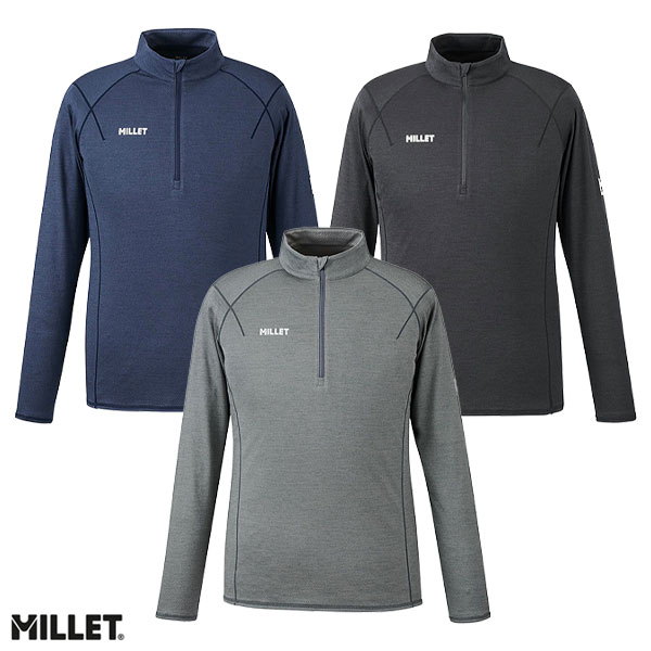 MILLET ハーフジップシャツ Lサイズ ダークグレー MILLET ハーフジップシャツ Lサイズ ダークグレー 楽天市場