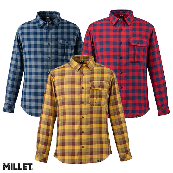 楽天市場】ミレー（Millet）（メンズ）長袖シャツ サーモ チェック