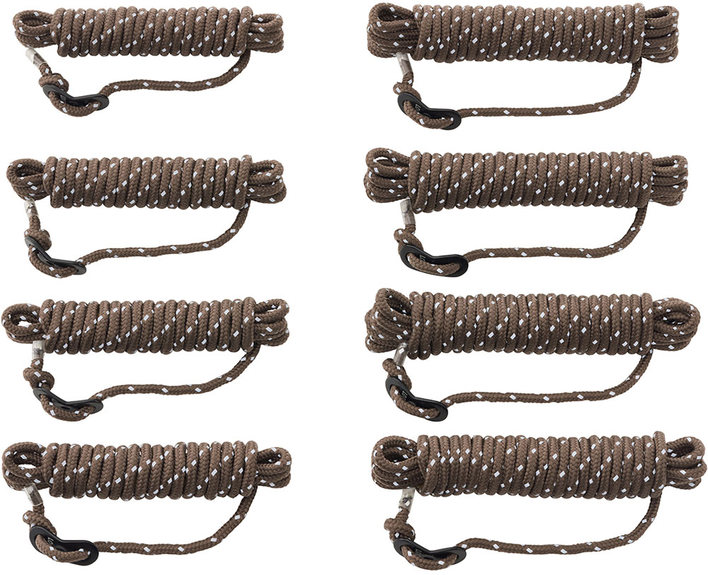 ロゴス LOGOSアウトドアタフ・リフレクター自在ロープ 8pcs テントアクセサリー タープアクセサリー 張り綱 キャンプ71909009