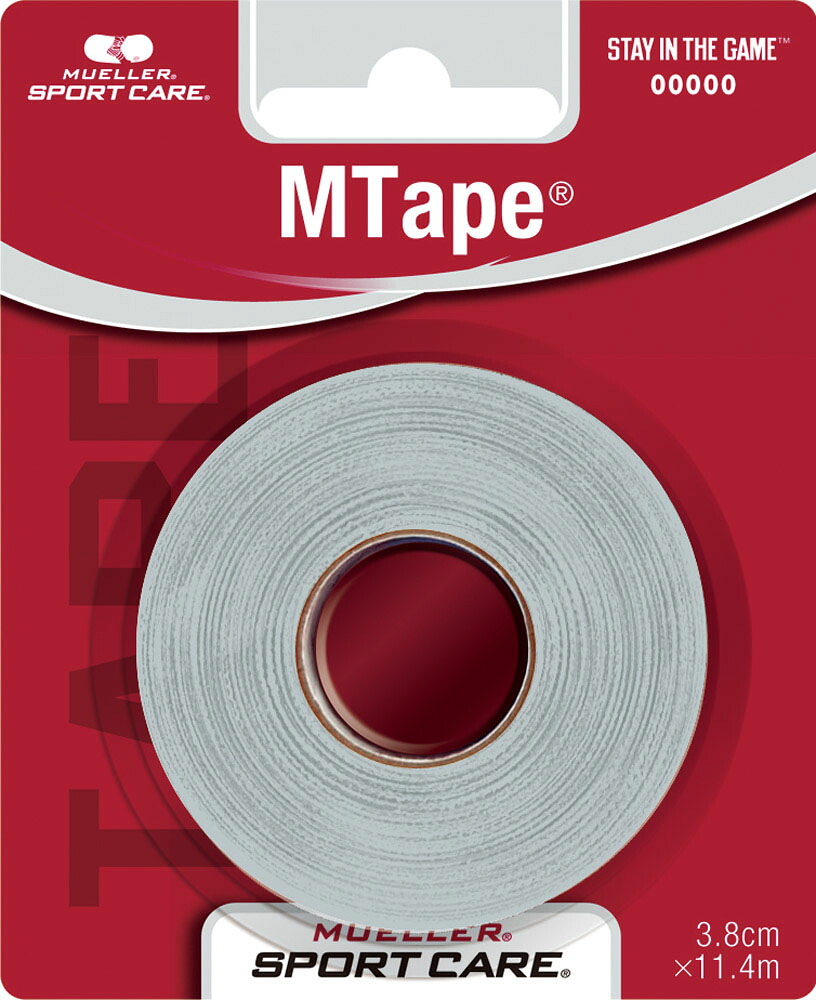 【マラソン期間中 1万円以上で500円OFFクーポン！】 ミューラー MUELLER Mテ-プブリスタ-パック38mm グレ- 非伸縮 コットンテープ サッカー シンガード止め 手でカット可能 ボディケア サポーター テーピング 430829｜山とアウトドアの店 山気分