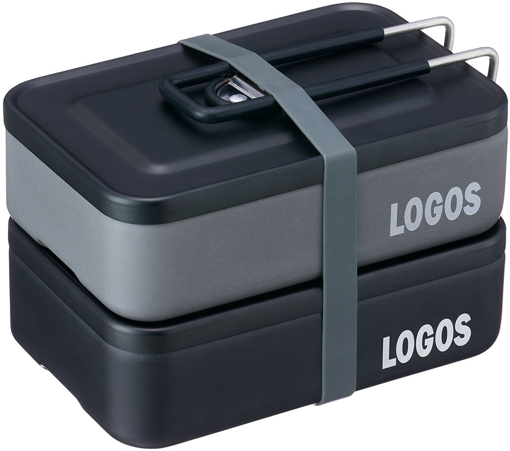 【マラソン期間中 1万円以上で500円OFFクーポン！】 ロゴス LOGOS アウトドア LOGOS スタックメスキット&メタルケースセット キャンプ ソロキャンプ 調理 直火調理可能 88230243