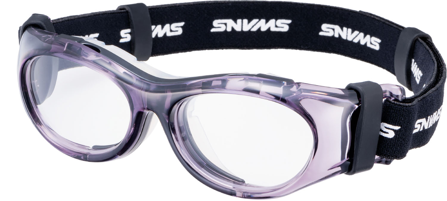 【マラソン期間中 1万円以上で500円OFFクーポン！】 スワンズ SWANS スポーツ用ゴーグル 小学校高学年から14歳まで SVS-600N クリアブラック アイガード ジュニア キッズ 子供用 サッカー 野球 バスケットボール 耐衝撃 SVS600N CLSM