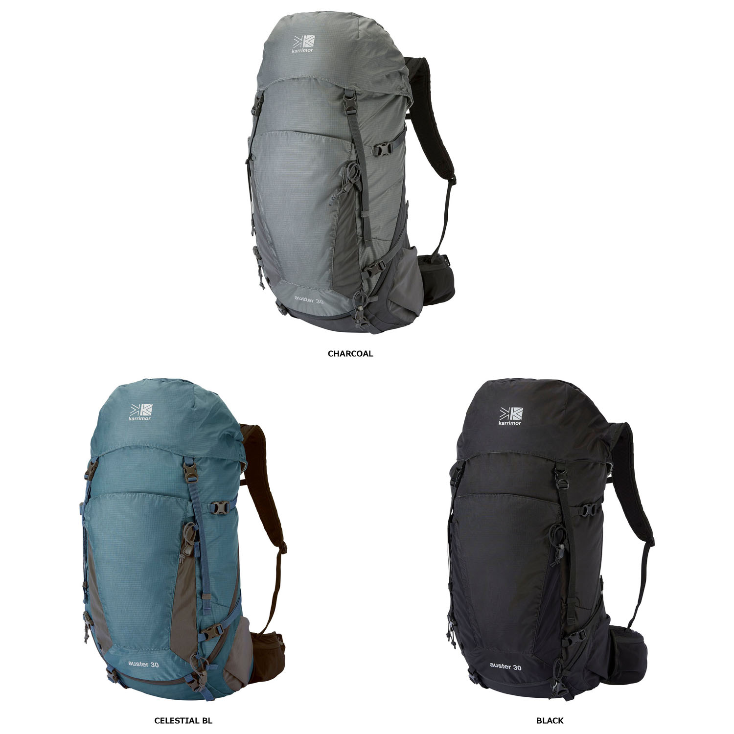 【18日から 1万円以上で500円OFFクーポン！】 カリマー KARRIMOR アウトドア オースター auster 30 メンズ レディース トレッキング ハイキング バックパック リュックサック 旅行 トラベル キャンプ 登山 通気性 快適 501170｜山とアウトドアの店 山気分